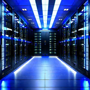 Futuristic Server Room With Image, There