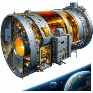 large spacecraft shown drawing