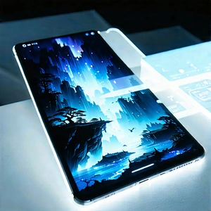 Tablet With Holographic Display With Cell Phone