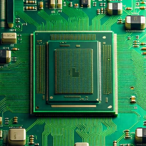 Close-up of microprocessor
