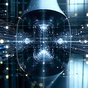 Quantum computer with data streams