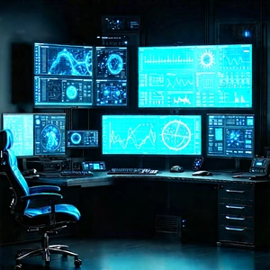 Healthcare Technology In Tech Office With Image, There