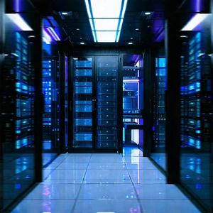 Futuristic server room