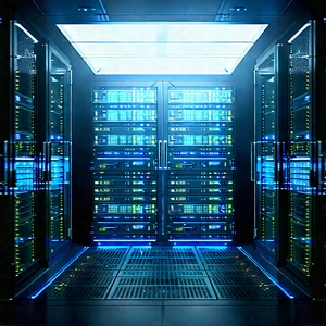Futuristic Server Room With Image, There