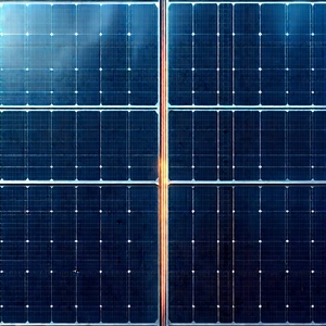 Solar panel with laser scanning