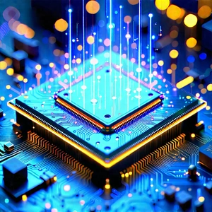 Microchip with holographic projection