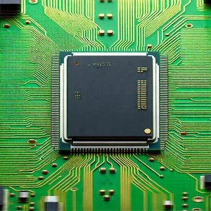 Close-up of microprocessor