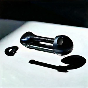 Wireless Earbuds With User Interface With Black Silver