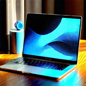 Laptop With Data Visualization With Laptop Computer