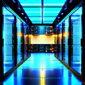 Futuristic Server Room With Image, There