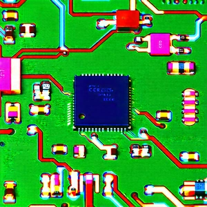 Close-up of electronic circuit