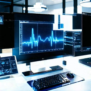 Healthcare technology in tech office