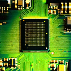 Close-up of microprocessor