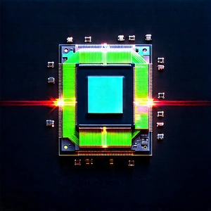 Microchip with laser scanning
