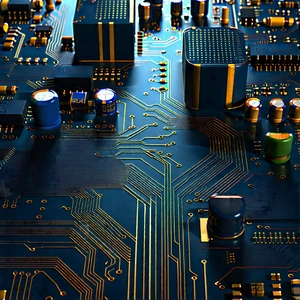 Close-up of electronic circuit