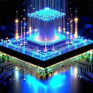Quantum computer with digital particles
