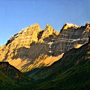 Nature Architectural Photography: (mountain:1.48) Range During Golden Hour With Majestic Mountain