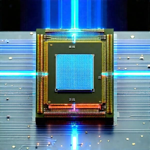 Microchip with holographic projection