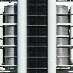 Close-up of cooling system
