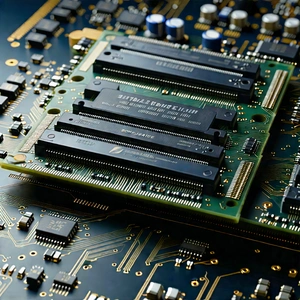 Close-up of memory module