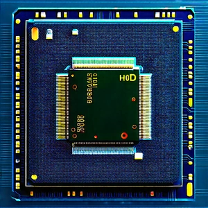 Microchip with digital particles