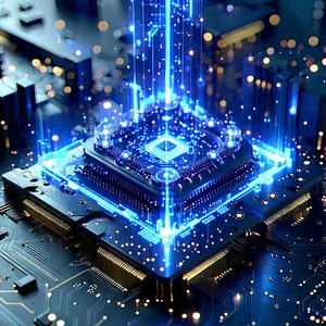 Quantum computer with data streams