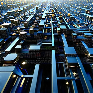 Close-up of sensor array