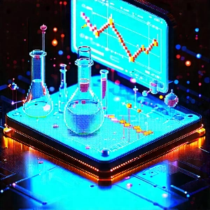 Financial Technology In Modern Laboratory With Image, There
