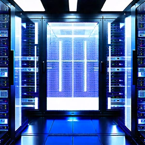 Futuristic Server Room With Image, There