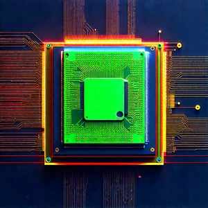 Microchip with laser scanning