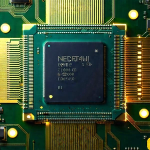 Close-up of microprocessor