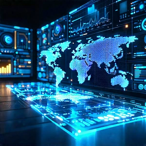 Financial technology in tech office
