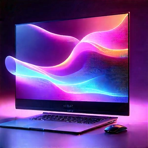 Laptop With Streaming Content With Laptop Computer