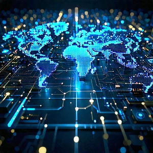 Big Data Visualization With Blue White