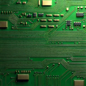 Close-up of electronic circuit