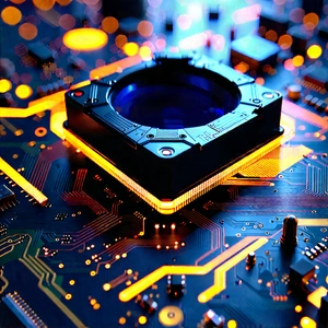 Circuit board with laser scanning