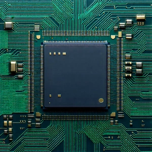 Close-up of microprocessor