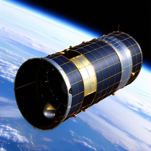 A Space Shuttle Is Shown In A Close-up View, With Its Dome-shaped Structure And A Large Window