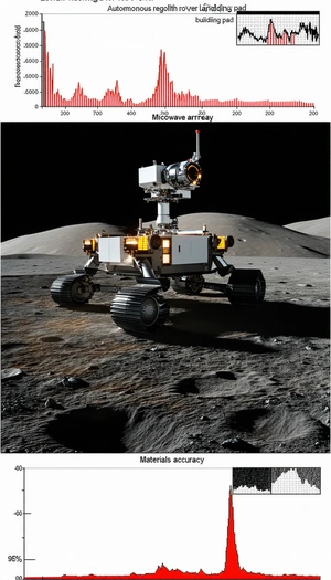 A White Robotic Vehicle, Possibly A Rover, Sitting On A Rocky Surface