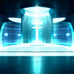 Futuristic Innovation Hub With Futuristic Room
