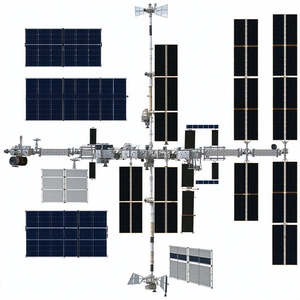 detailed illustration space station