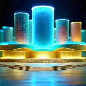 Futuristic Innovation Hub With Large Building