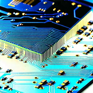 Close-up of electronic circuit