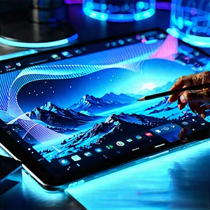 Tablet with holographic display