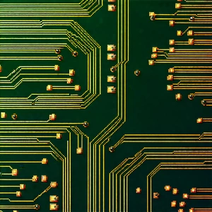 Close-up of electronic circuit