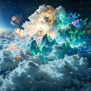 Cloud Computing Visualization With Image, There