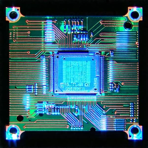 Circuit board with holographic projection