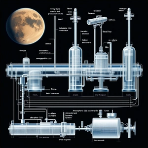 A Diagram Is Displayed Showing The Different Parts Of A Space Station
