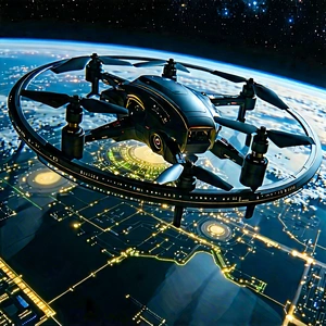 Drone with data visualization