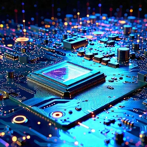 Circuit board with holographic projection